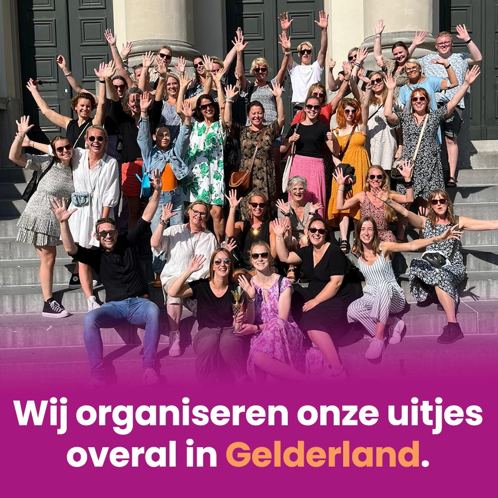 Gelderland | Uitjesbazen | Company outing | Teambuilding | Departmental outing | Group activity | Staff outing | Team outing